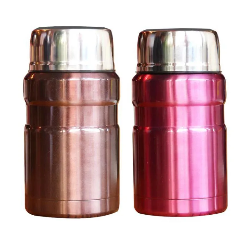 

Beautiful Color Food Soup Thermos BPA-free Stainless Steel Vacuum Thermos Lunch Box For Kids 550ml