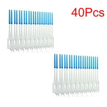 40 шт. межзубная нить щетки для зубов Уход за полостью рта мягкая чистка между набором инструментов