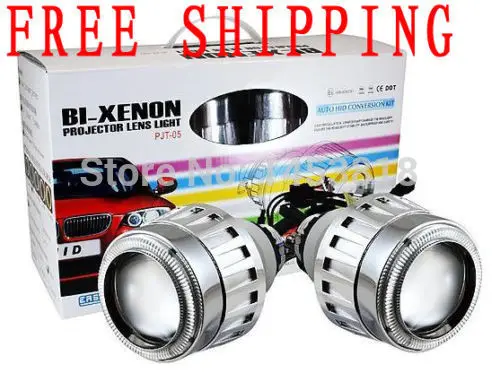 

New G5 35w HID Bi-Xenon Projector Lens Light H1 H7 H4 H11 9004 9005 9006 9007 with CCFL Angle Eyes
