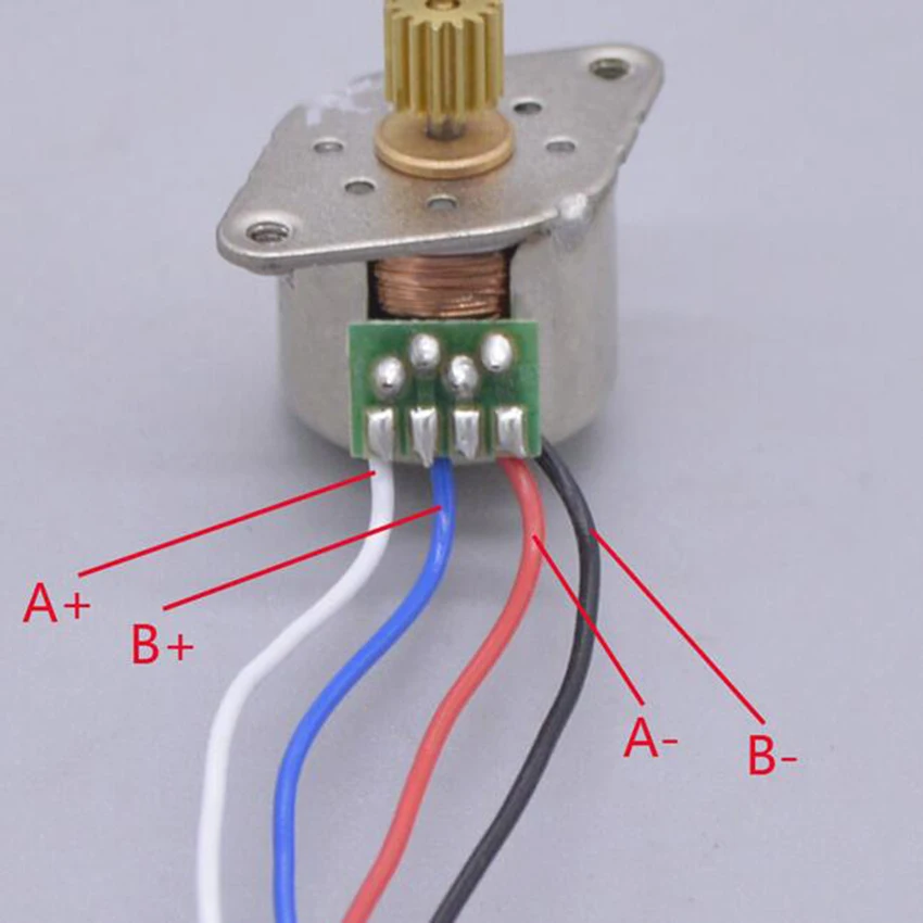 1 шт. японский вал диаметром 15 мм микро шаговый двигатель 2 фазы 4 провода шаговый двигатель 18 градусов 14,7 евро
