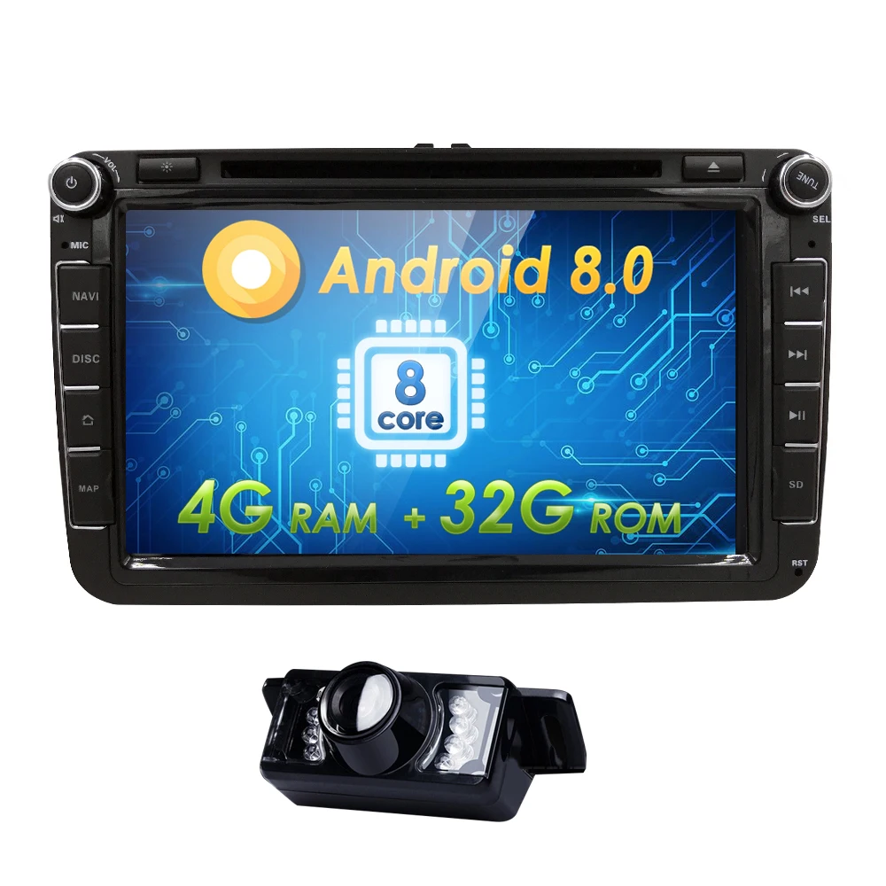 4G 32G Android 8 0 8 Octa Core 2DIN font b CAR b font DVD PLAYER