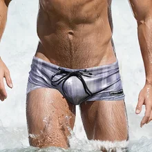 AUSTINBEM цветные металлические мужские плавательные брюки модные фитнес-шорты сексуальные сёрфинговые плавательные брюки 217