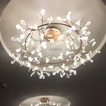Современный светодиодный подвесной светильник Светлячок s Лофт столовая креативный вишневый лист Ресторан подвесной светильник кровать гостиная Светильник
