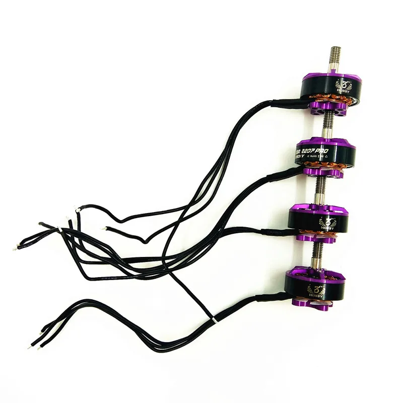 3 bhobby гоночный Бесколлекторный двигатель 2207 Pro 1750KV 2150KV 2450KV 2650KV 7075 Алюминий титановый стержень для FPV 200-220 рамка