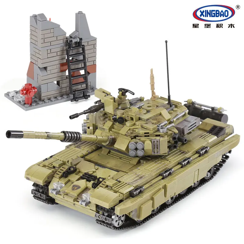

XINGBAO 06015 Genuine 1386Pcs Military Series The Scorpio Tiger Tank Set Building Blocks Bricks Toys Educational LegoINGys Gifts