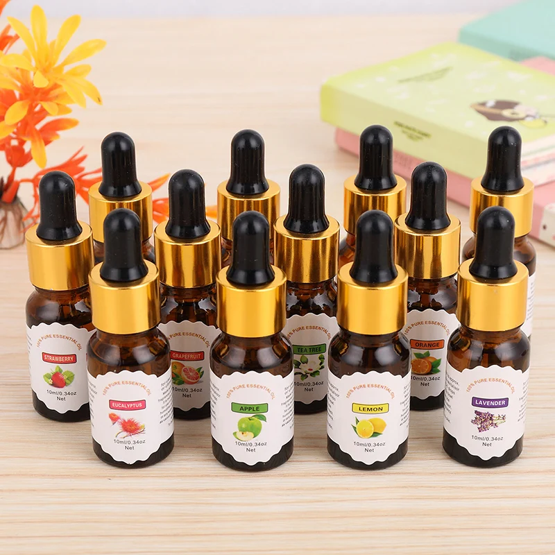 10 мл чистые эфирные масла водорастворимые цветочные фруктовые эфирные масла снимают стресс для ароматерапии Pour Diffusers TSLM1