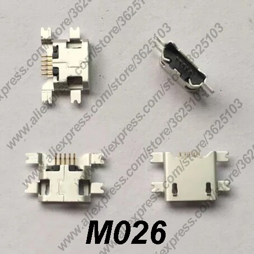 10 шт./100 шт. разъем Micro USB 4 фута SMT для зарядки телефона с хвостовым разъемом 2 0