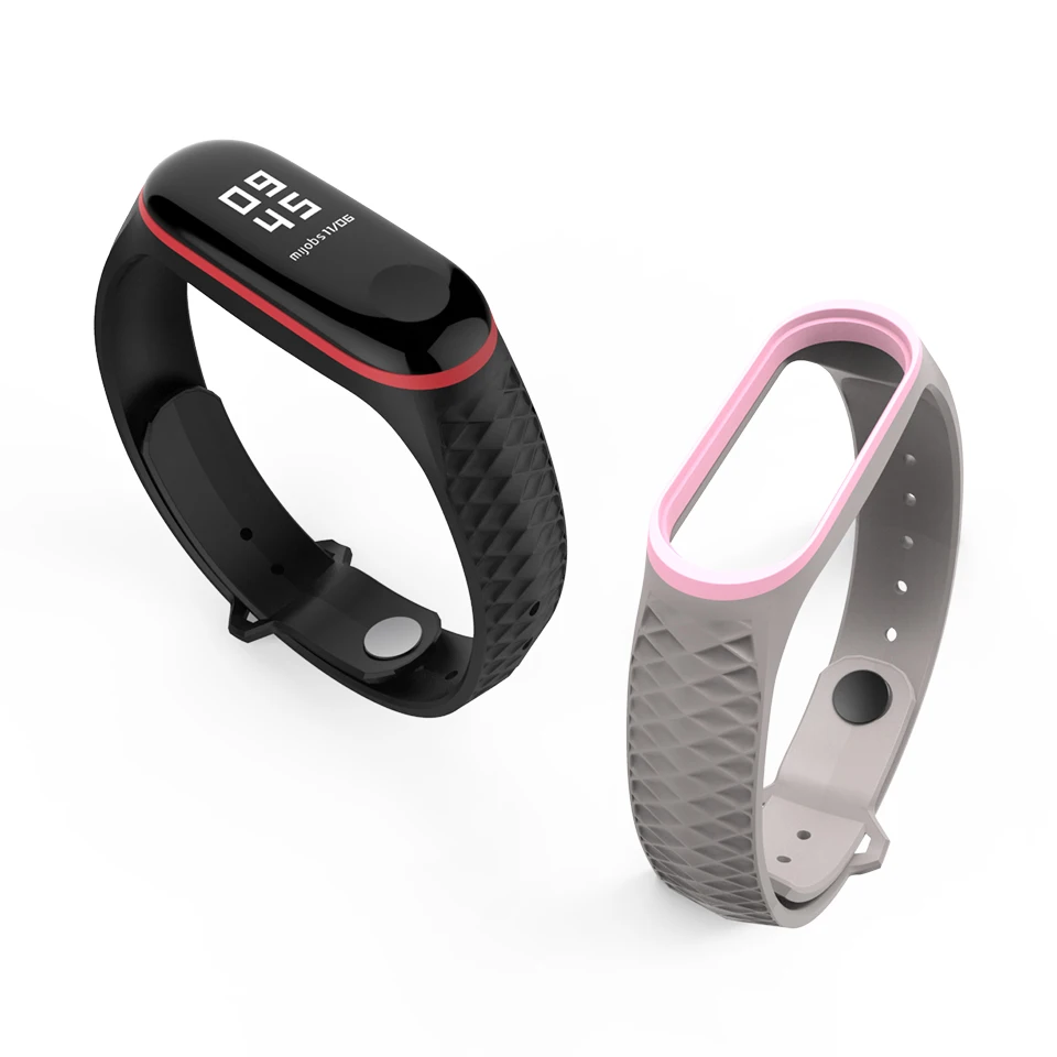 Mi jobs силиконовый mi Band 3 ремешок спортивный Аврора для Xiaomi band3 умные наручные часы