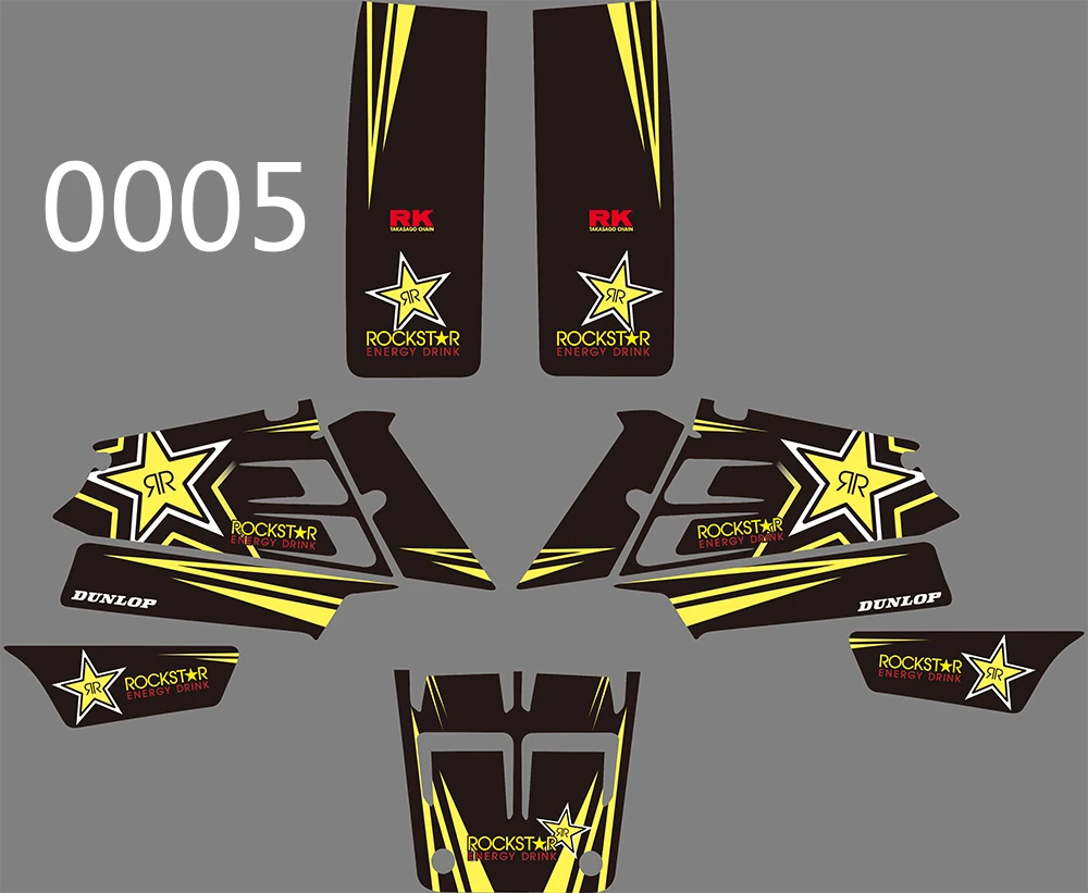 

4 STYLES TEAM GRAPHICS BACKGROUNDS DECALS STICKERS FOR YAMAHA BANSHEE 350