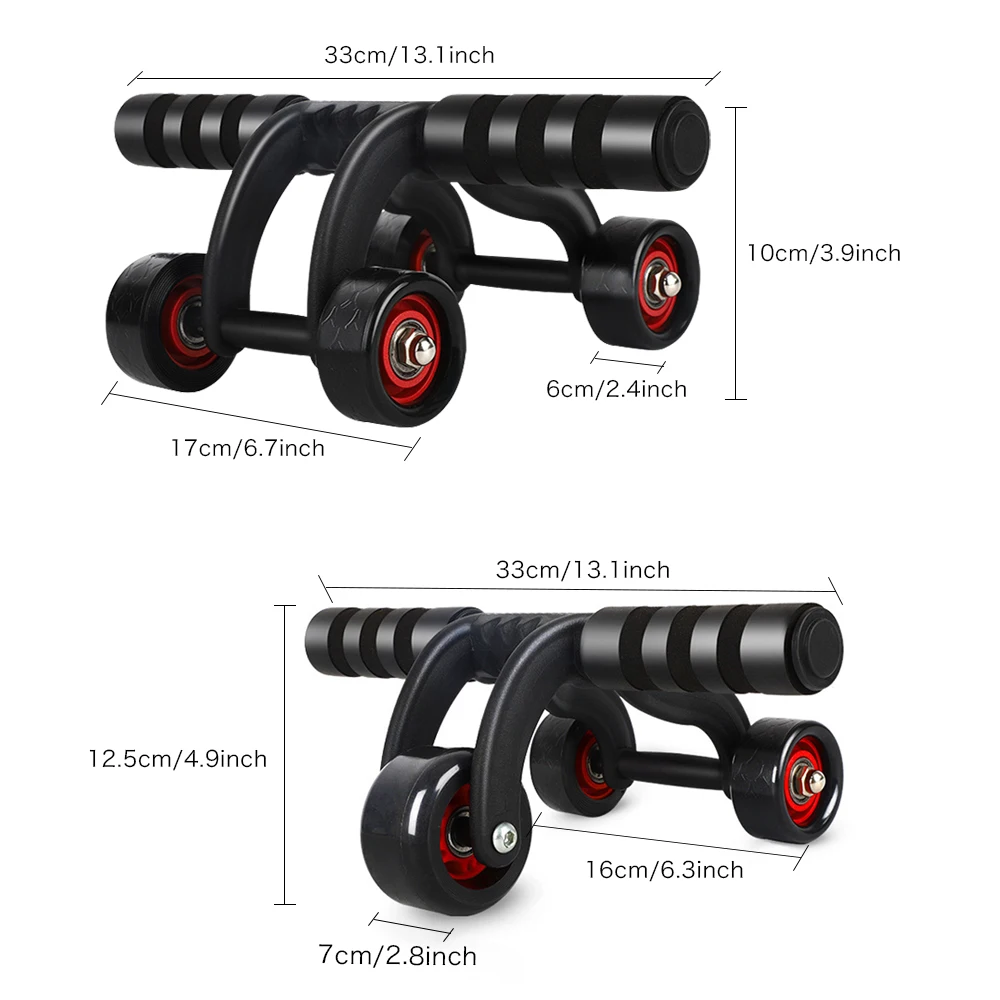 DMAR Ab Roller Abdominal Wheel Roller Trainer Fitness Equipment Gym Home Exercise Body Building Ab roller Belly Core Trainer