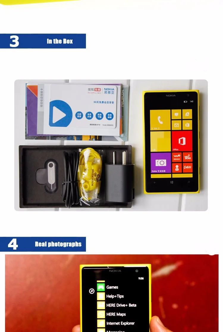 Nokia Lumia 1020 разблокированный 4," сенсорный экран двухъядерный wifi Windows OS Smatphone 41.0MP Camra 1080P 32GB rom мобильный телефон