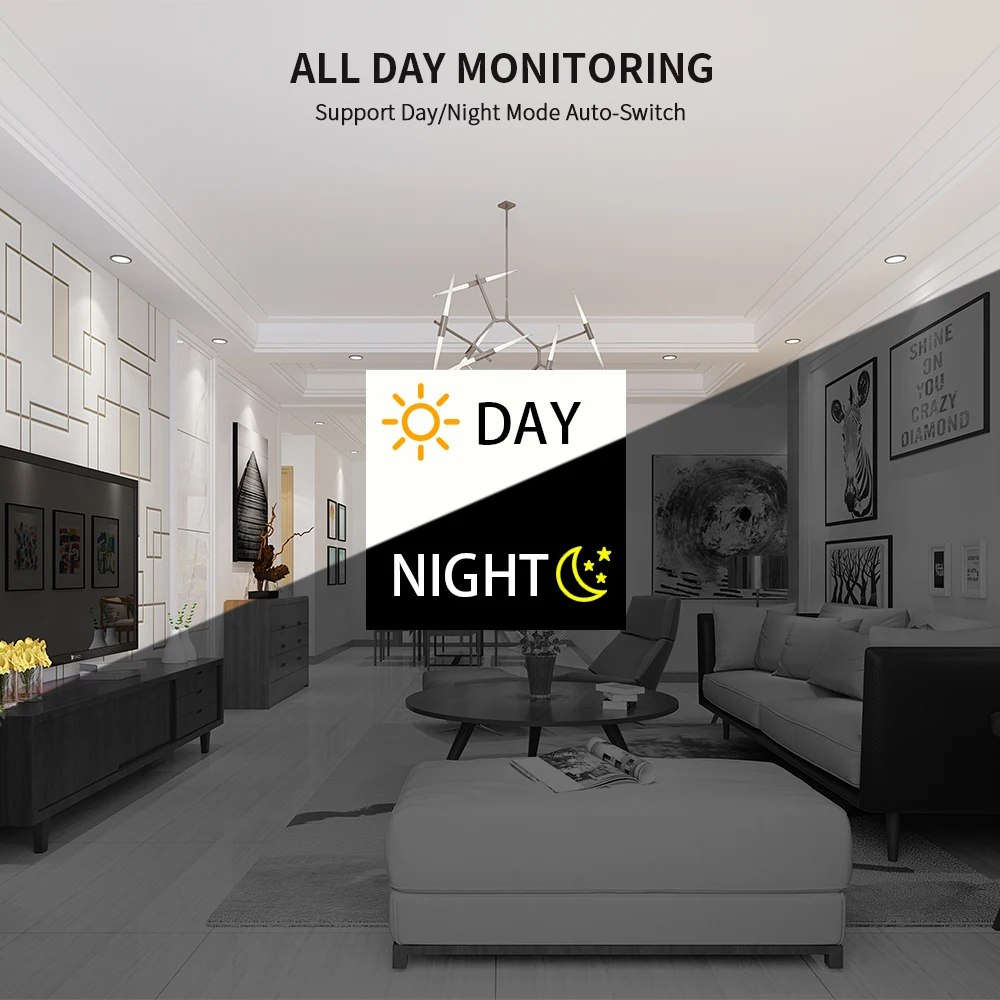 INQMEGA 1080P PTZ Speed Dome IP Camera WiFi Auto Tracking Wireless Outdoor Network CCTV Security Su