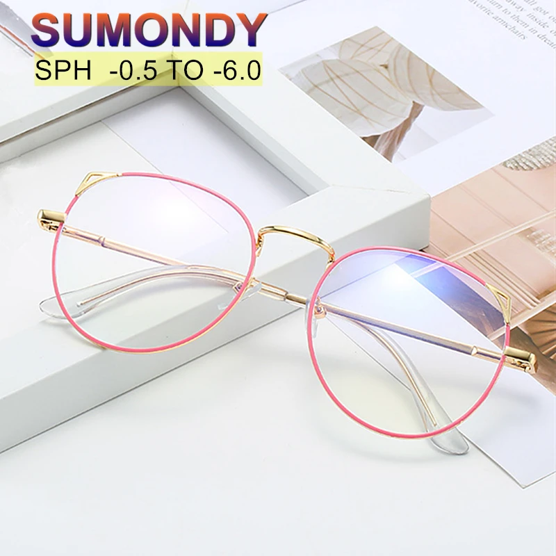 Очки SUMONDY с диоптриями от 0 до 6 для мужчин и женщин изысканные очки кошачий глаз