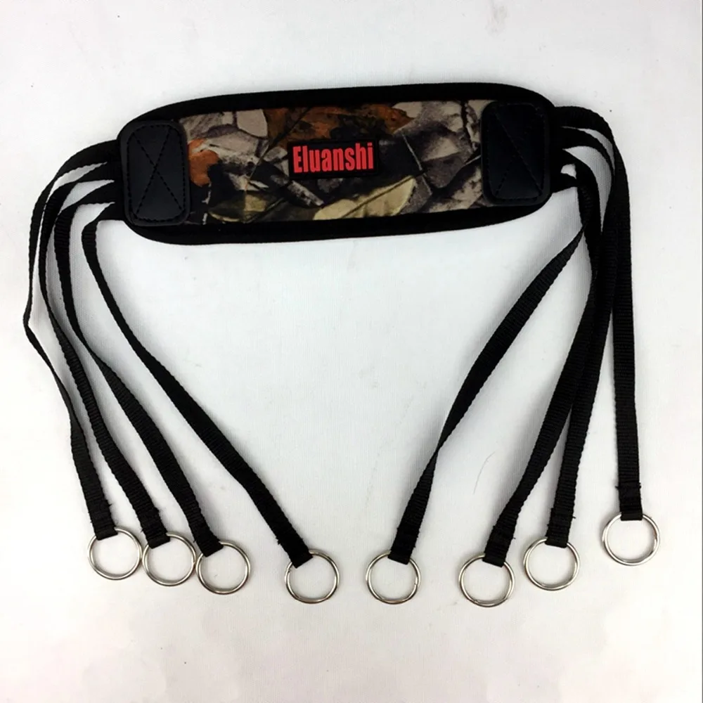 ELUANSHI Outdoor Camouflage Hunting Bags Pouches Bird Duck Strap Hanger Game Carrier Belt Holder Brown Color Accessories Genuine