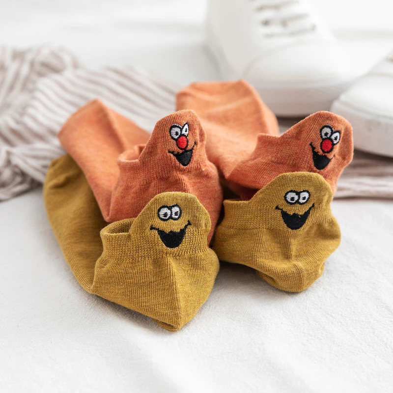 Kawaii-Embroidered-Expression-Women-Socks-Happy-Fashion-Ankle-Funny-Socks-Women-Cotton-Summer-1-Pair-Candy(3)