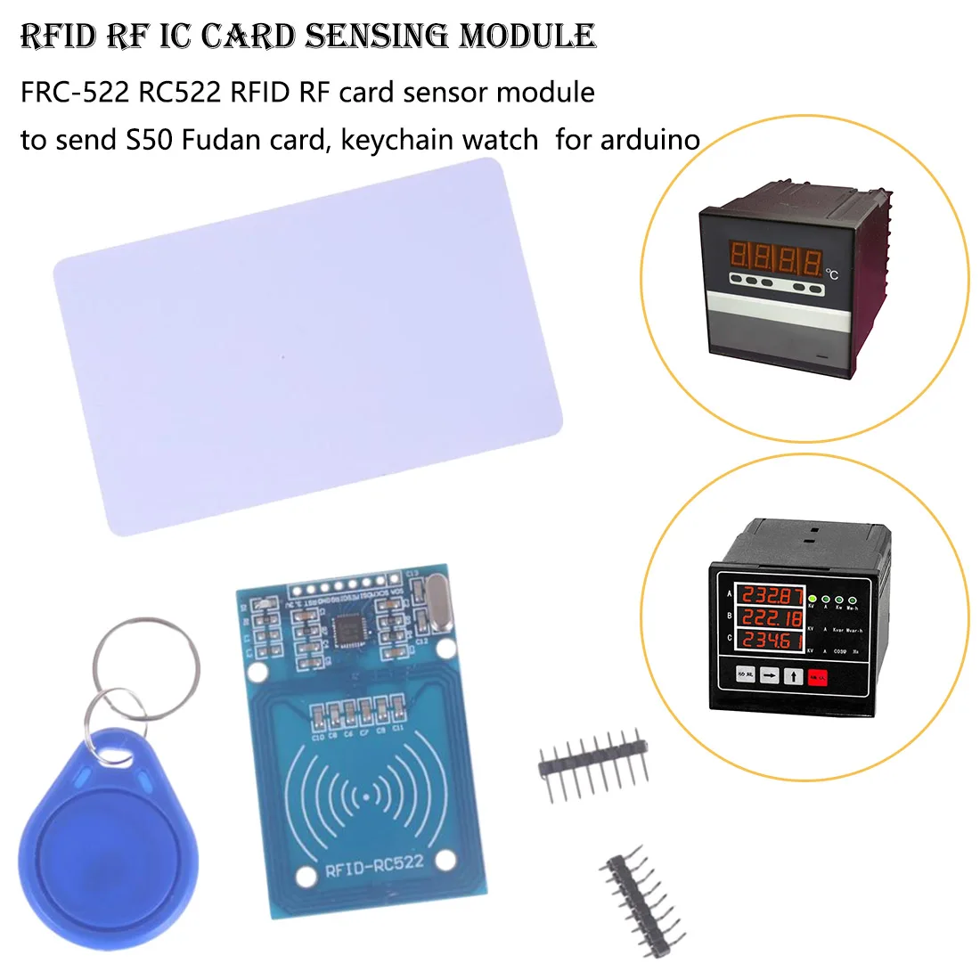 

1PCS FRC-522 RC522 RFID RF IC Card Sensor Module With S50 Fudan Card Keychain