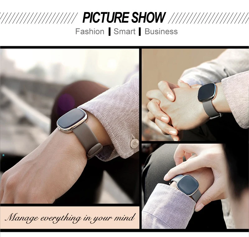 Heart Rate Monitor Smart Watches Android IP67 Waterproof Blood Pressure Tracker Wearable Devices Calories Fitness Tracker Watch  (23)