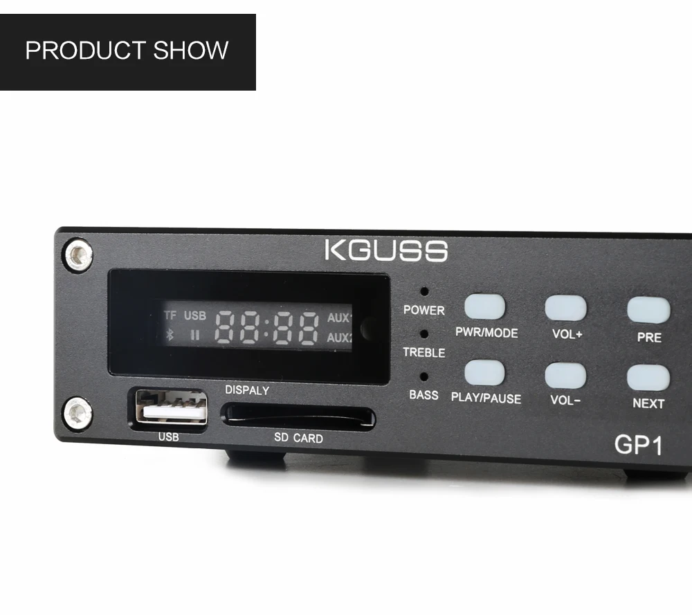 KGUSS GP-1 2,1 аудио HIFI Bluetooth цифровой усилитель