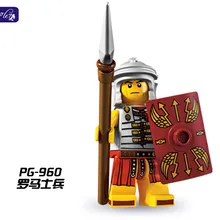 HAOGAOLE 400 шт. PG960 римские солдаты герой строительные блоки кирпичи действий лучший подарок детские игрушки