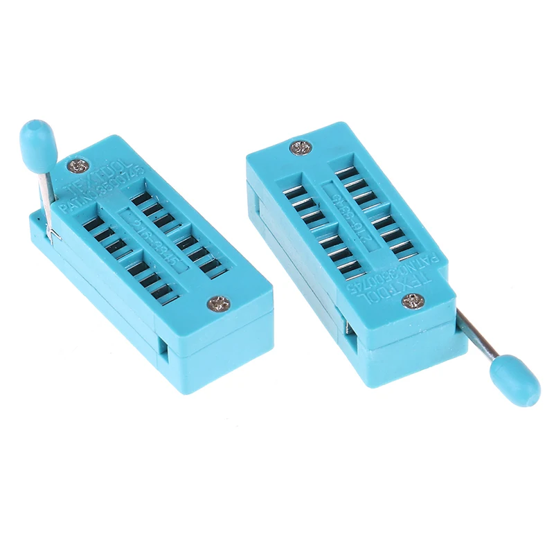 Тестовый адаптер pbt Green Dip16 Zif с разъемом Ic на молнии 16 p контактный разъем Dip Pin 2 54