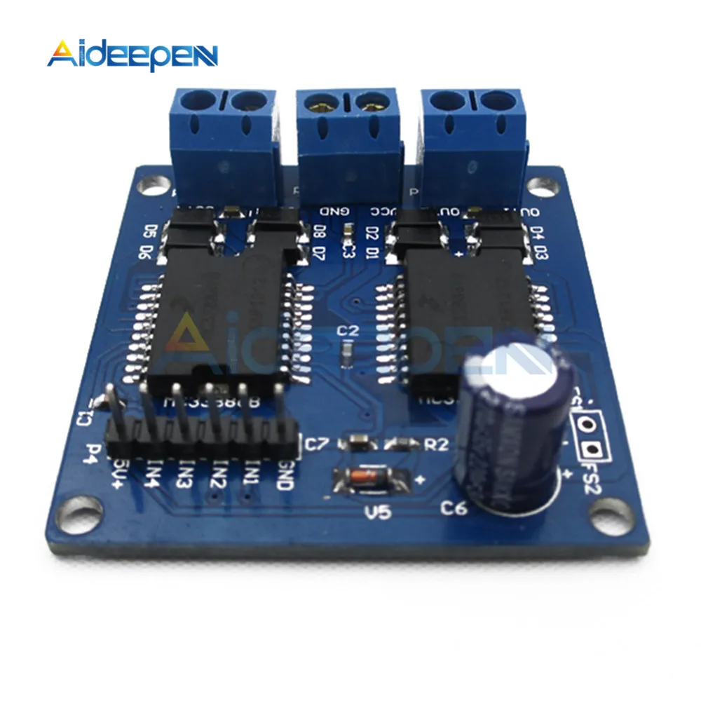 

New Dual MC33886 Motor Driver Module 5A for Robot Smart car 5-12V