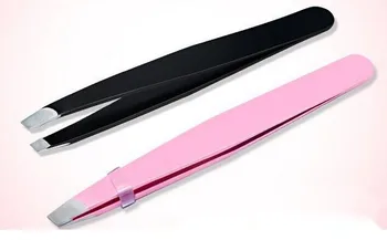 

Women Lady Eyebrow Eye Brow Tweezers Hair Removal Stainless Steel Beauty Slant Tip Makeup Tool