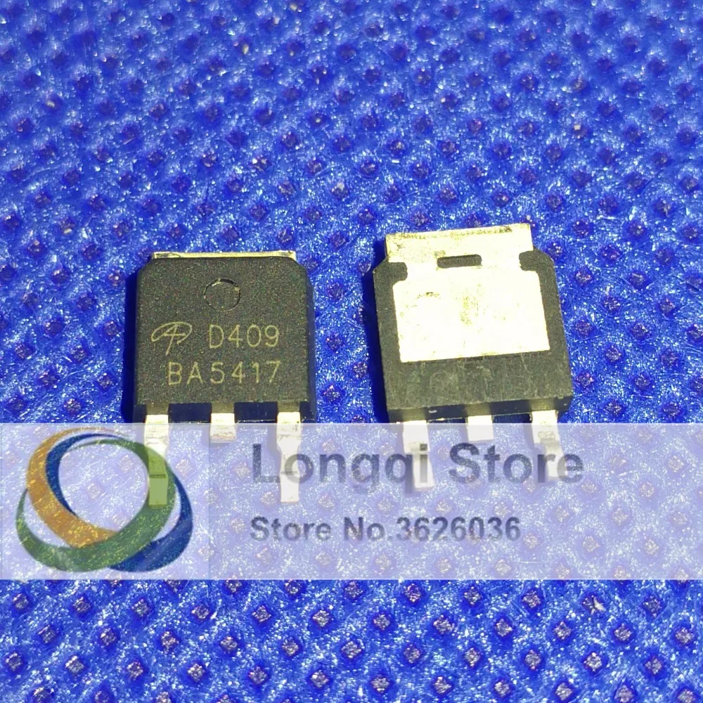 

10PCS AOD409 D409 TO-252-2(DPAK) TO-252 P-Channel Enhancement Mode Field Effect Transistor PNP 26A 60V