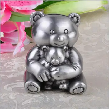 

Metal bear piggy bank money storage boxs for kids saving money box coin jar coin dispenser coin counter Children's gifts SNG060