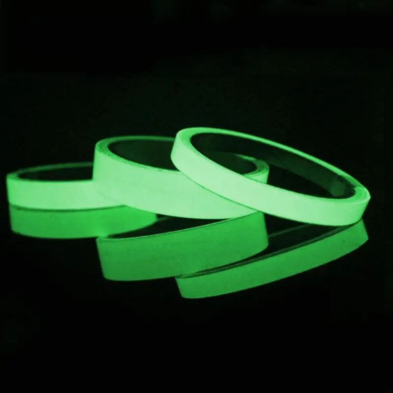 Flash Deal 20mmx3m Reflective Glow Tape Self-adhesive Sticker Fluorescent Warning Tape Cycling Warning Security Tape 8