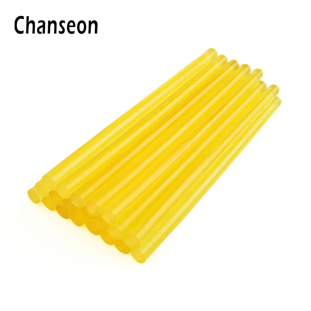 10 Pcs Yellow Color 7MM Hot Melt Glue Sticks For Electric Glue Gun Car  Audio Craft Repair Sticks Adhesive Sealing Wax Stick