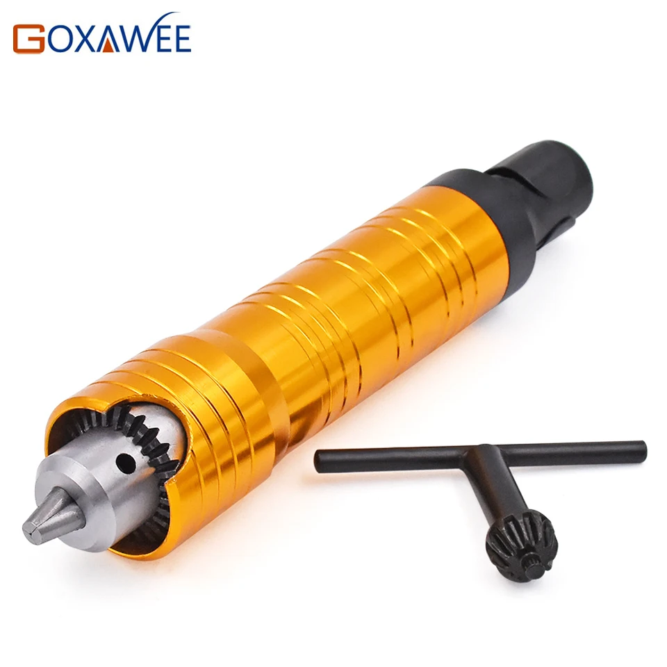Güç Araçları Aksesuarları 0.5-6.0mm Elektrikli Matkap Başlık Paslanmaz Çelik Kulp 6mm Chuck Mini Taşlama Değirmen Matkap kolu