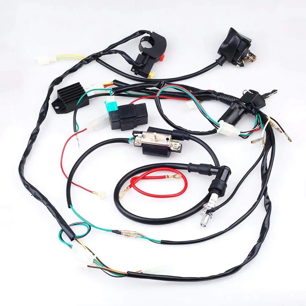 

Complete Electrics CDI Coil Wiring Loom Harness Kick for 50cc 110cc 125cc ATV Dirt Bike