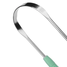 2 шт. скребок для языка Очиститель из нержавеющей стали для чистки полости рта здоровье свежее дыхание инструменты 669