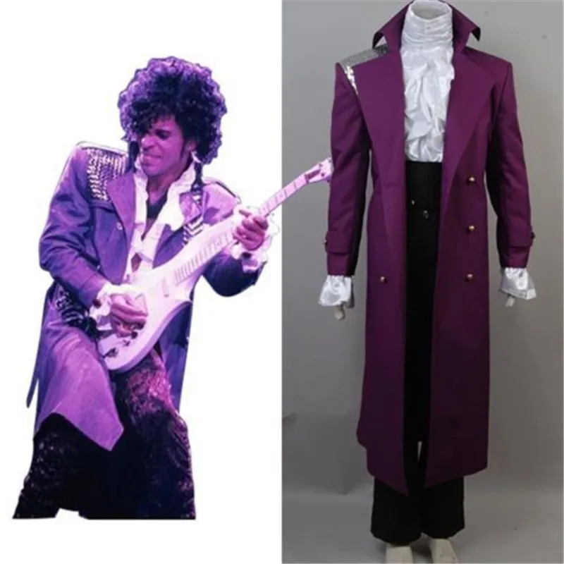 Prince Rogers Nelson Purple Rain Halloween Cosplay Costume Uniform