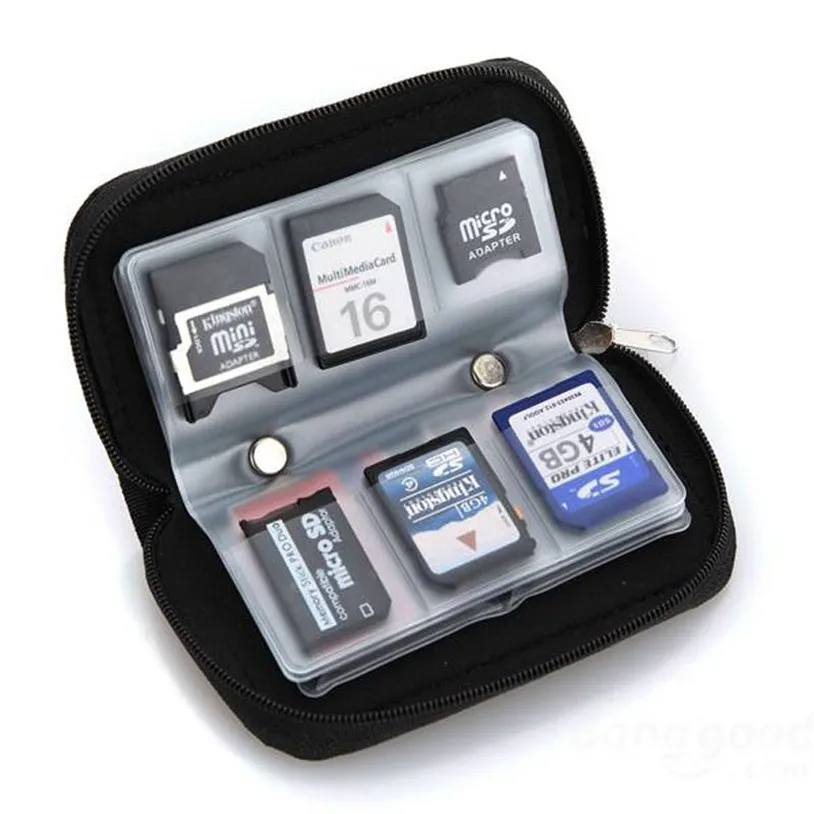 

Memory Card Storage Wallet Case Bag Holder SD Micro 22 Slots Camera Organizer