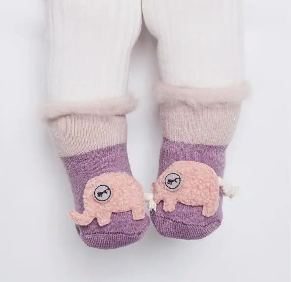 Baby Terry Socks Warm Winter Thick Newborn Cotton Boys Girls Cute Toddler Socks Infant Animal Funny Sock