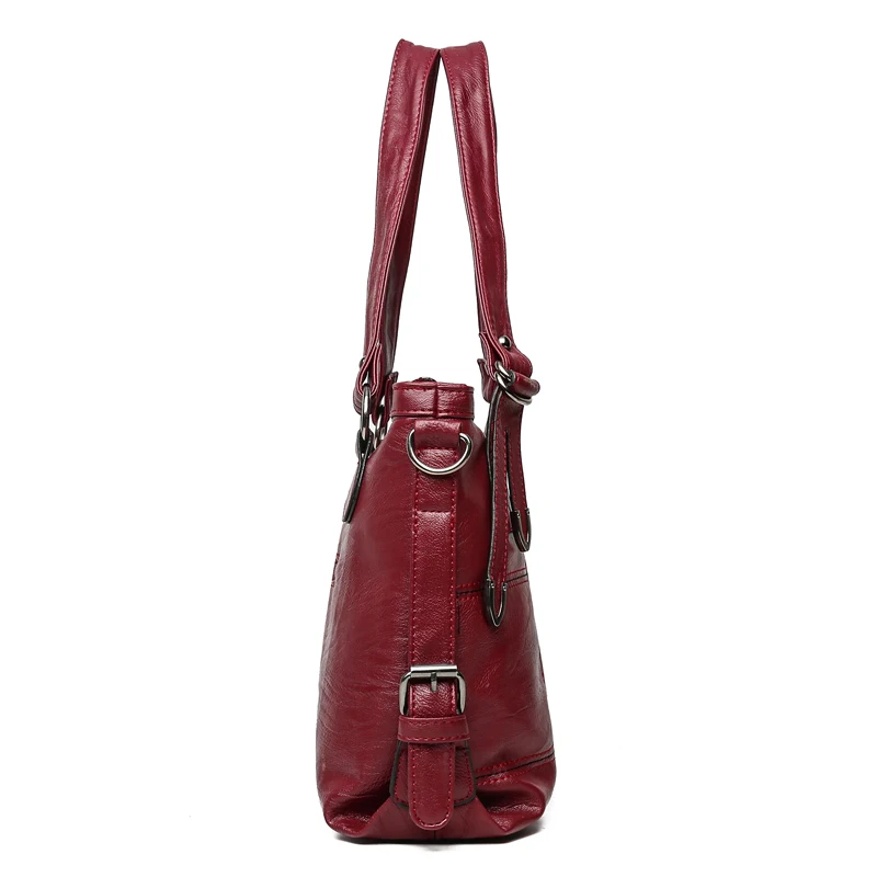 Black Le Mano gray A Tracolla Delle Sac Tote Per 2019 Elaborazione Grande Red purple Handbag Handbag Donne Femminile Capacità Handbag Dell'unità Borsa Plaid Qualità Handbag Con Cuoio Di wine Alta AgwHTq