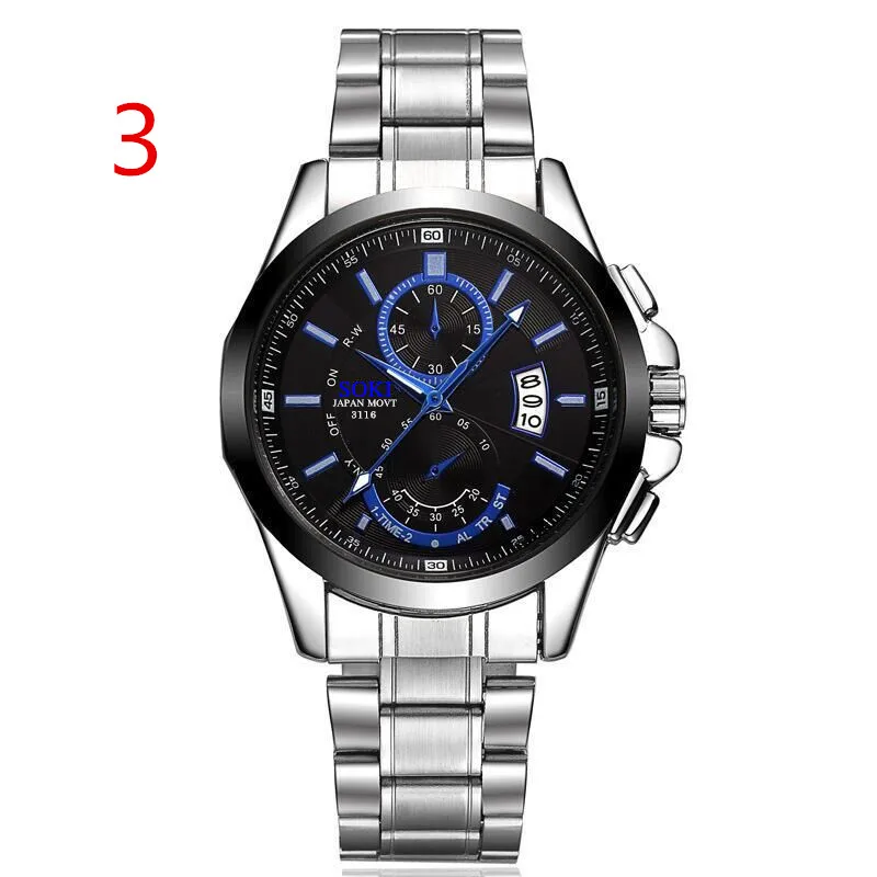 

2019Steel band watch simple wristwatch champagne color watch waterproof watch needle quartz watch.