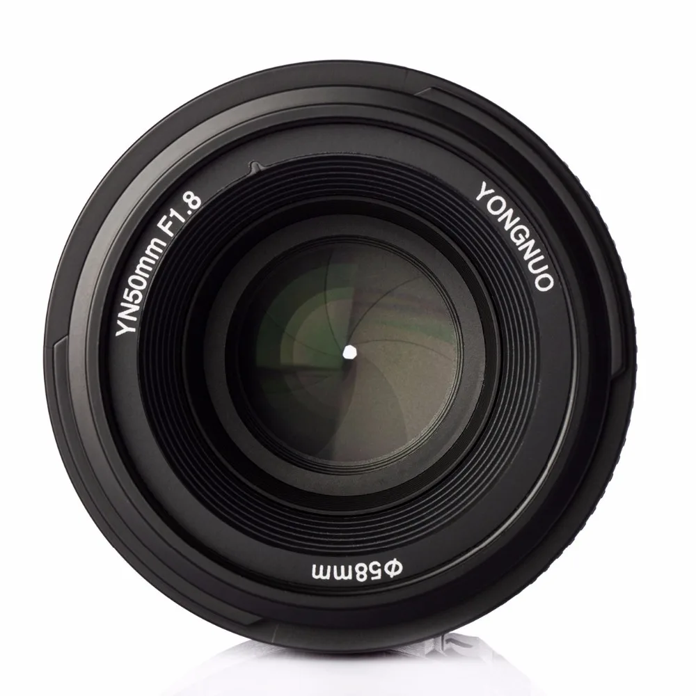 Top! Auto Focus Lens YN 50MM F/1.8 For Nikon D7200 D5300 D5200 D750 D500 D4s 5