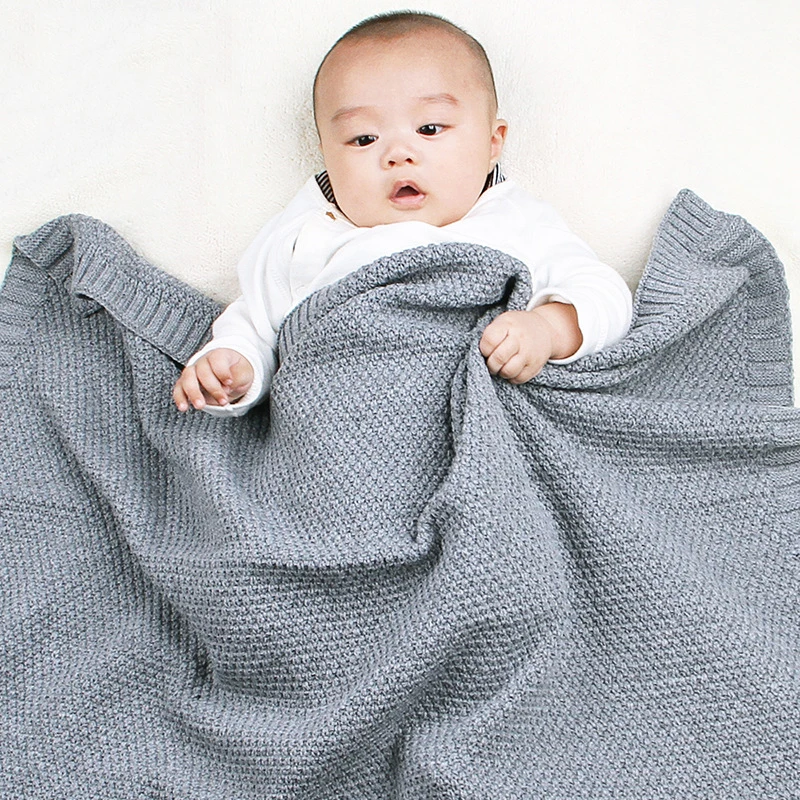 

Baby Blanet Knitted Woolen Newborn Blankets Super Soft Wrap Infant Swaddle Kids Inbakeren Stuff For SeasonsToddler Bedding
