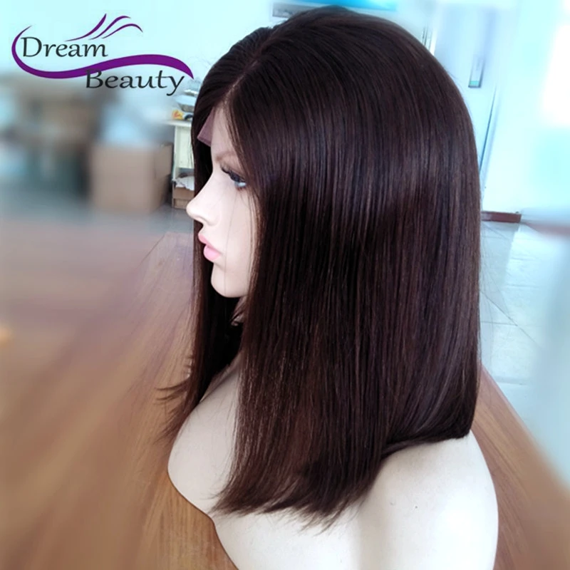 

Brazilian Side Part Full Lace Bob Wigs For Black Women Glueless Virgin Human Hair Lace Front Wigs 150% Unprocessed Short Wigs