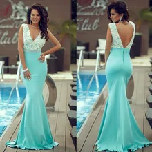 2017 Satin Dubai Saudi-arabien Mittlerer Osten Arabisch Prom Kleid Turqouise Spitze Mieder Open Back Günstige Abendgesellschaft Kleider Vestidos