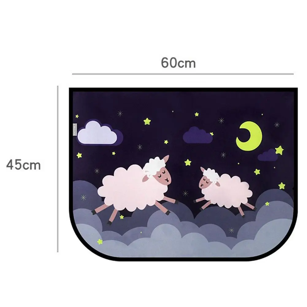 Универсальная автомобильная шторка для окна, адсорбируемая металлическая мультяшная занавеска, занавеска для окна, занавеска для защиты от солнца для детей, занавеска для автомобиля, задняя сторона, автомобильные аксессуары