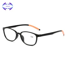 VCKA диоптрий для мужчин и женщин, ультра-светильник, очки для чтения, анти-скольжение, очки для пожилых людей, Уход За Зрением, дальнозоркость+ 1,00 до+ 4,0