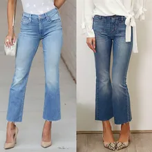 Европейские и американские Джинсы женские дял похудания подходят брюки длиной до щиколотки женские джинсы винтажные женские одежда синие винтажные женские джинсы