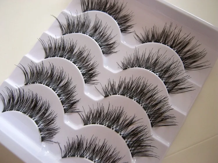 

Thick False Eyelashes Messy Cross Thick Natural Fake Eye Lashes Professional Makeup Tips Bigeye Makeup Tool Long False EyeLashes