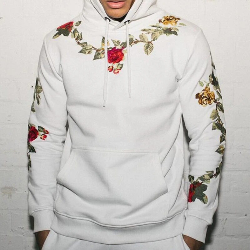 men Long Sleeve Sports top Hooded Sweatshirt (7)