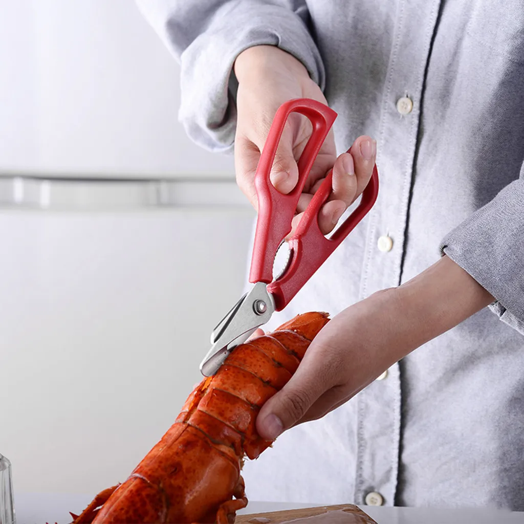 ISHOWTIENDA новая рыба креветки крабы ножницы для Морепродуктов Ножницы Snip ракушки легко сделать кухонный инструмент для дома