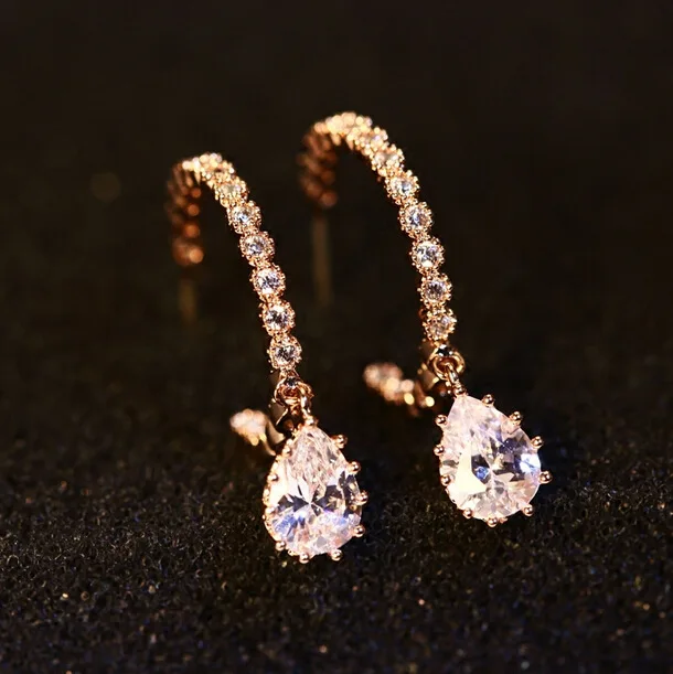 

Flyleaf 925 Sterling Silver Cubic Zirconia Earrings For Women Lady Party Sterling-silver-jewelry