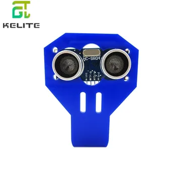 

5set=5pcs HC-SR04 Ultrasonic Sensor + 5pcs Cartoon Ultrasonic Sensor Mounting Bracket for Smart Car Red Blue Color new